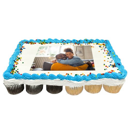 cupcake photo cake